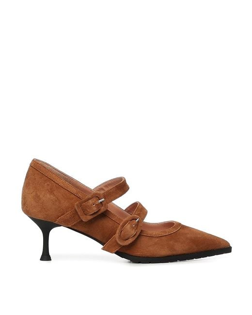Giuliano Galiano Brown Geluci Suede Pumps