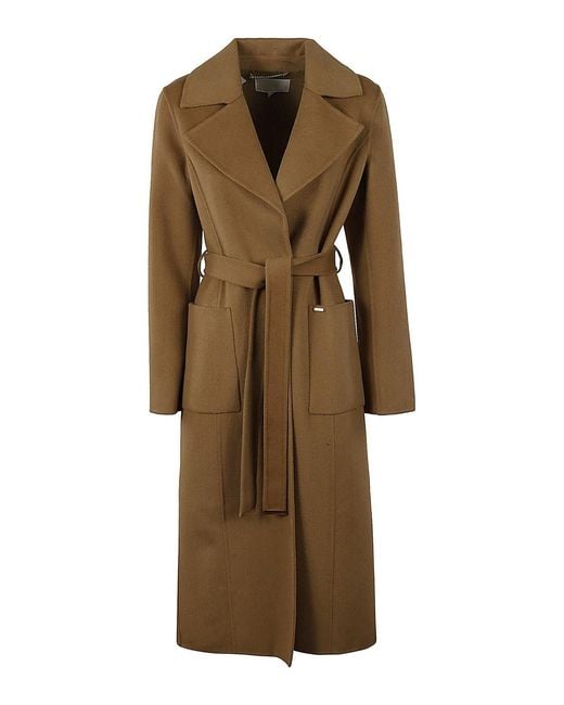 Michael Kors Natural Wool Coat