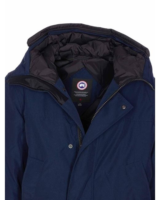 Canada Goose Blue Padded Hooded Parka for men