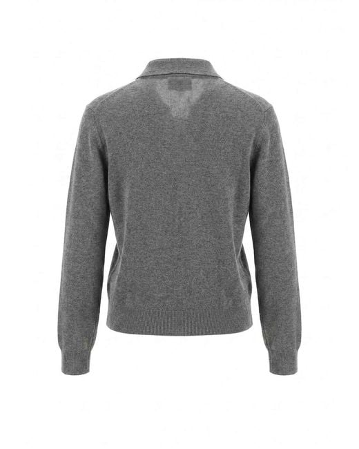 Malo Gray Polo Neck Sweater