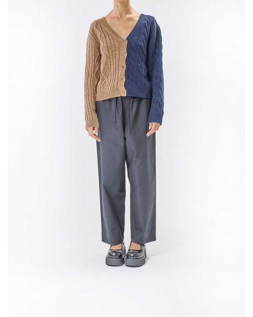 Moschino Blue Cardigan Inverso