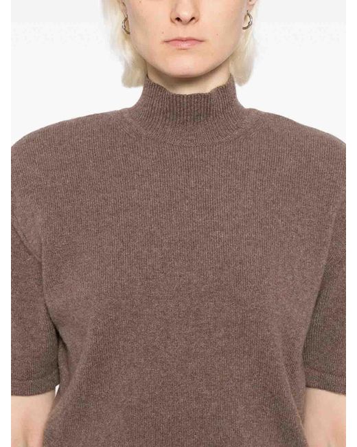 Jacquemus Brown The Castagna Knit Dress