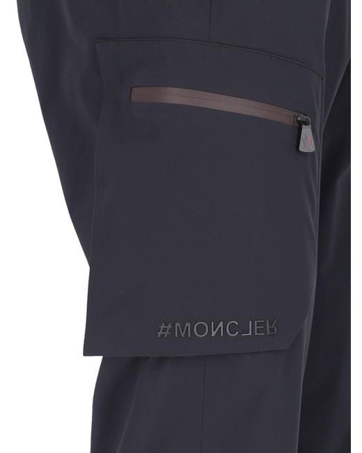 Moncler Blue Large Multitish Trousers for men