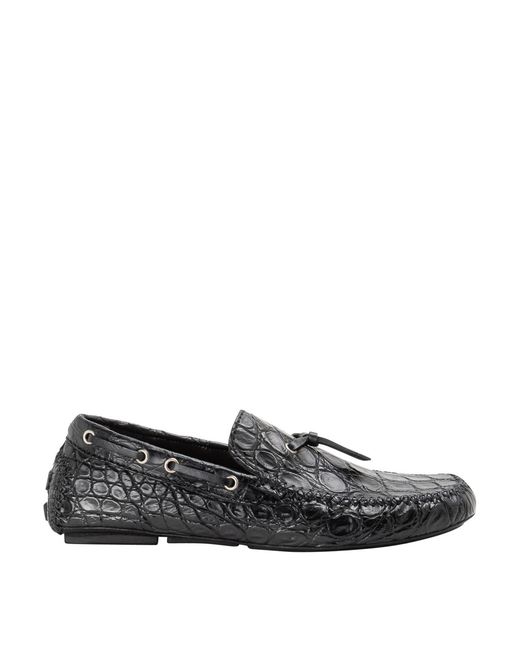 Brioni Gray Leather Loafer for men