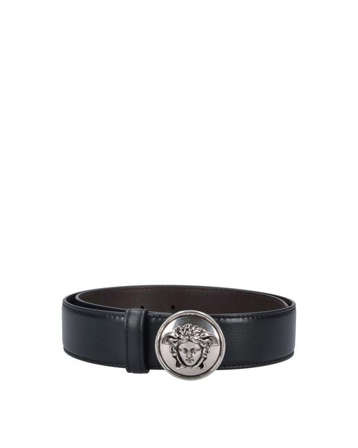 Versace Black Medusa Biggie Belt