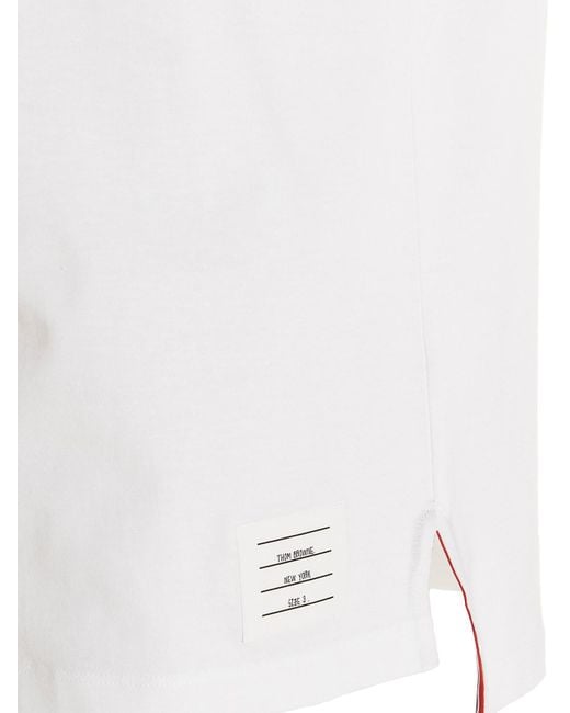 Thom Browne White Rwb T-Shirt for men