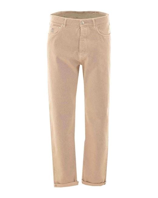 Brunello Cucinelli Natural Jeans for men