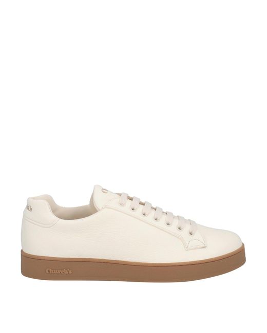 Church's White Lace-up Shoe In Deerskin for men