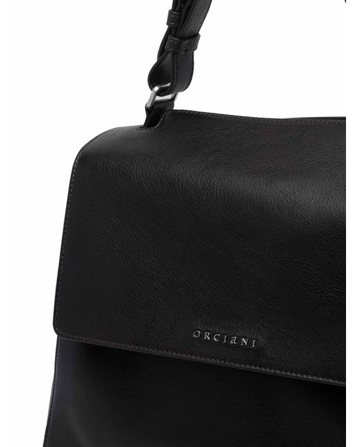 Orciani Black Medium Sveva Handbag