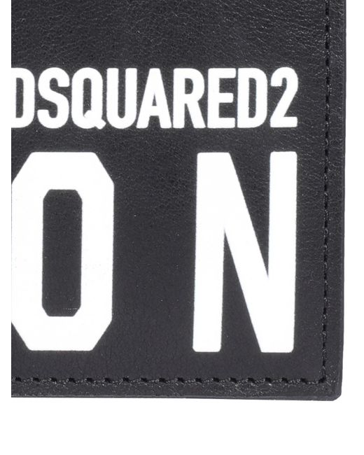 DSquared² White Icon Bifold Wallet for men