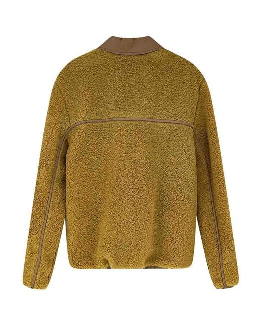 AMI Green Faux Fur Jacket for men