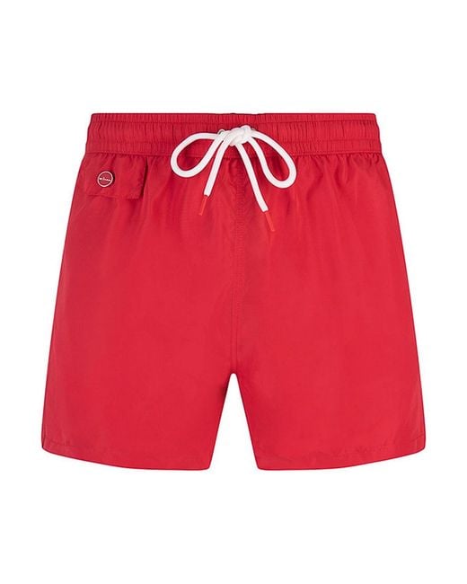 Kiton Red Swimsuit for men