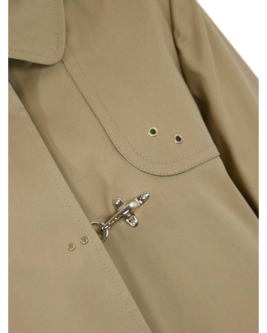 Fay Natural Stretch Gabardine Car Coat