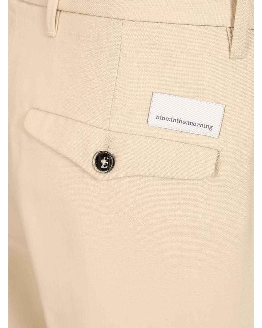 Nine:inthe:morning Natural Tailored Trousers for men