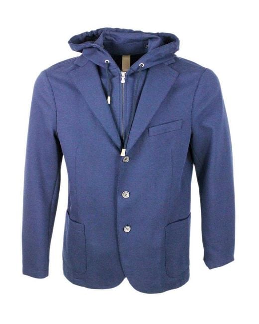 Eleventy Blue Jacket for men
