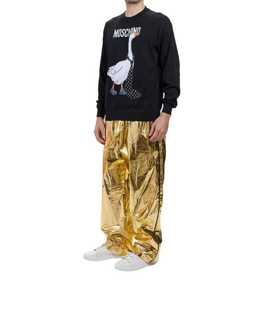 Moschino Blue Goose Sweater for men