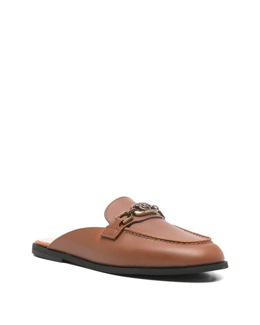 Pinko Brown Mules