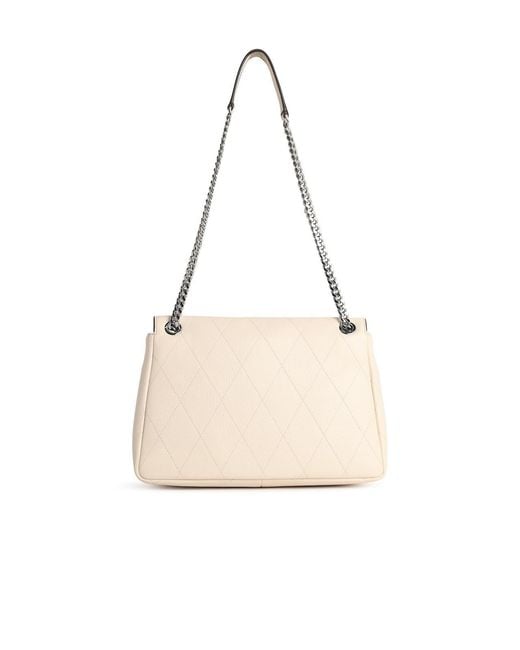 Tory Burch Natural Medium 'Charlie Matelass' Shoulder Bag