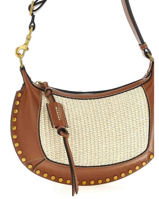 Isabel Marant Metallic Oskan Moon Shoulder Bag