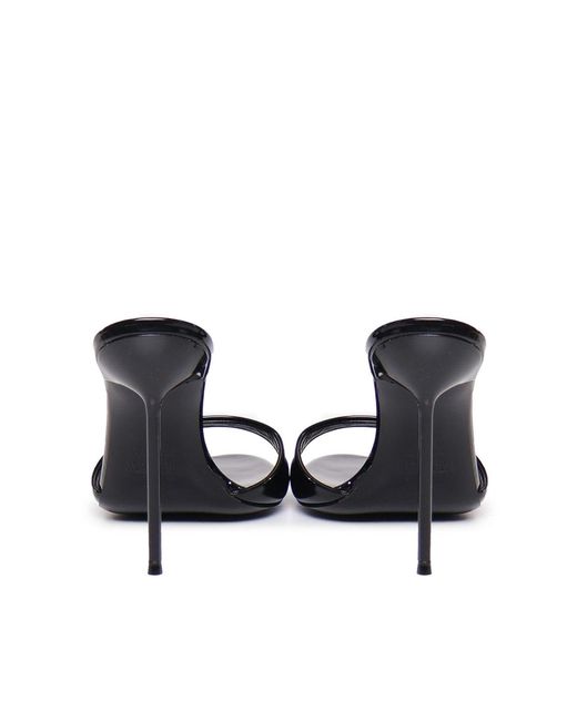 Paris Texas Black Mules