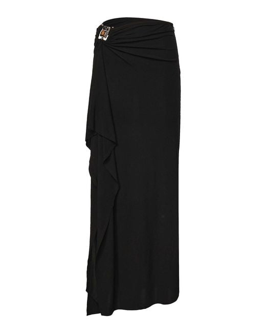 Christopher Esber Black Bezel Jersey Long Skirt