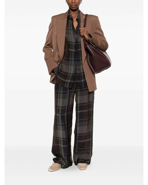 Stella McCartney Brown Wool Double-Breasted Jacket