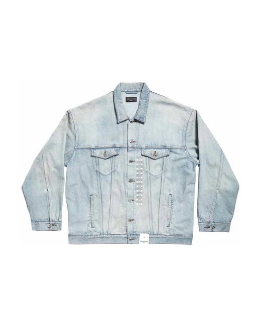 Balenciaga Blue Denim Jacket for men