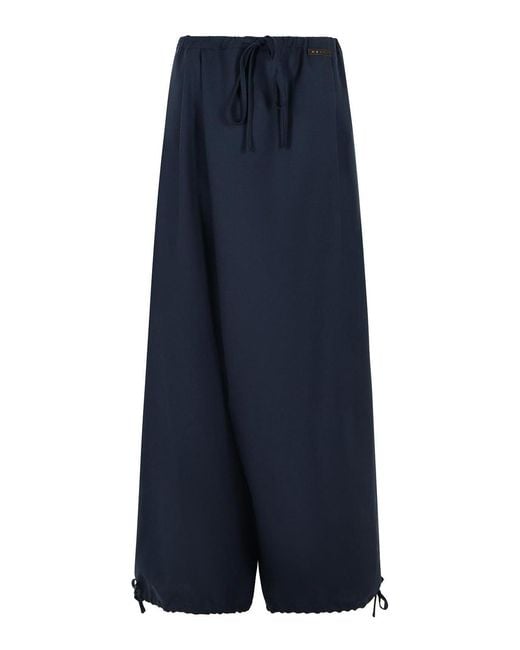 Marni Blue Virgin Wool Trousers