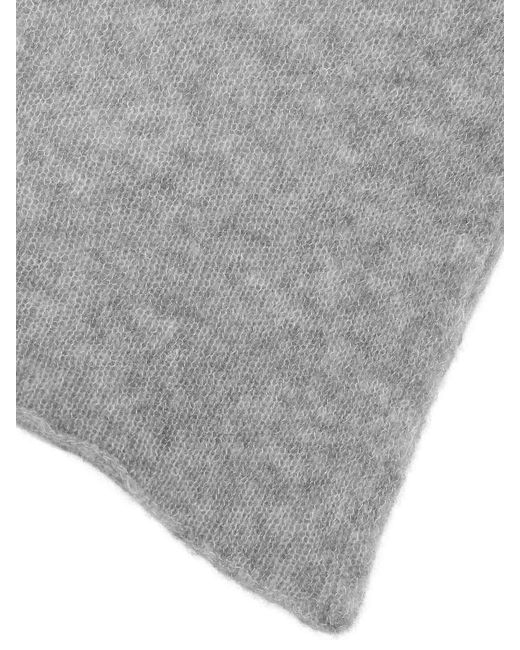 EMERSON RENALDI Gray Cashmere Silk Scarf