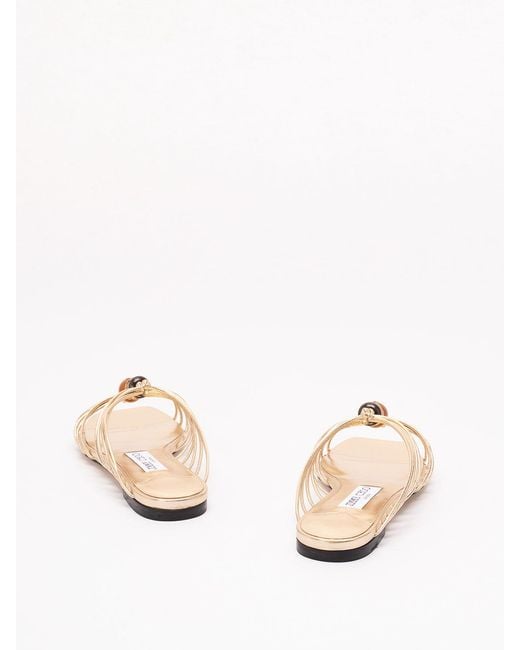Jimmy Choo Natural 'Lova Mule Flat'
