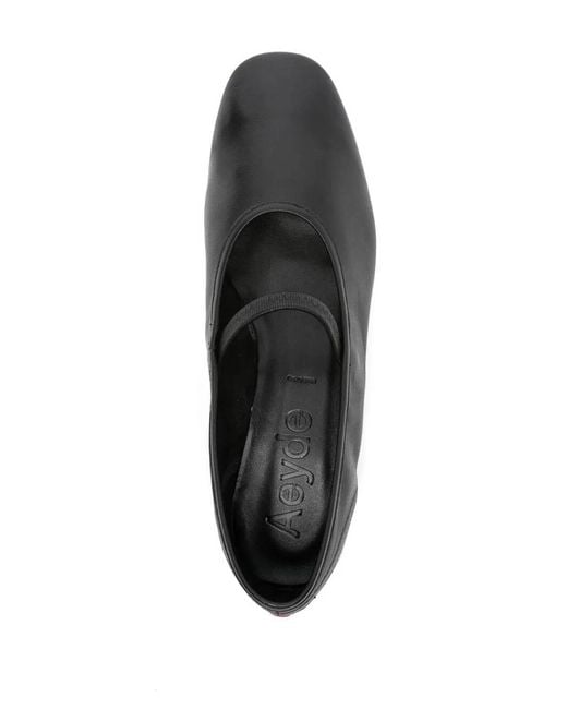 Aeyde Black Mary Jane Flats