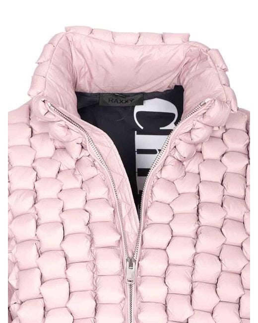 RAXXY Pink Pattern Down Jacket