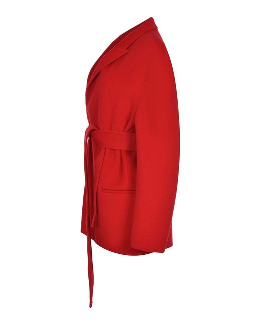 Alberta Ferretti Red Jacket Made Of A Wool And Cashmere