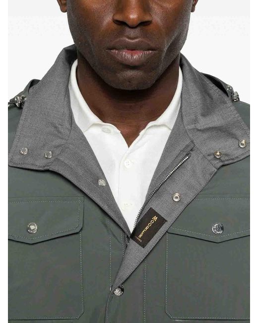 Moorer Green Padded Coat for men