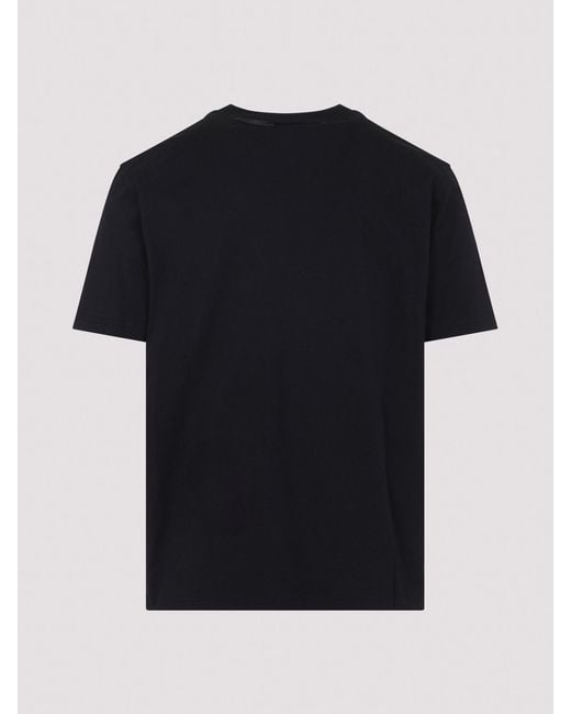 Lanvin Black Embroidered Logo T-Shirt for men