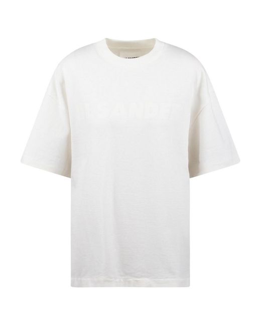 Jil Sander White Boxy Short Sleeve T-Shirt