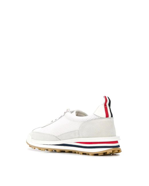 Thom Browne White Runner Sneakers