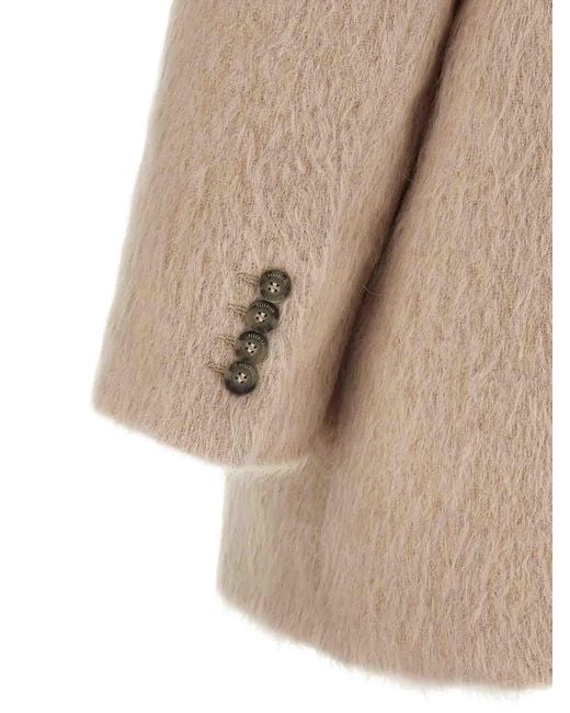 Peserico Brown Single-Breasted Blazer