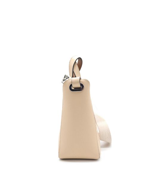 Karl Lagerfeld Natural K/Circle Small Tote Perforated