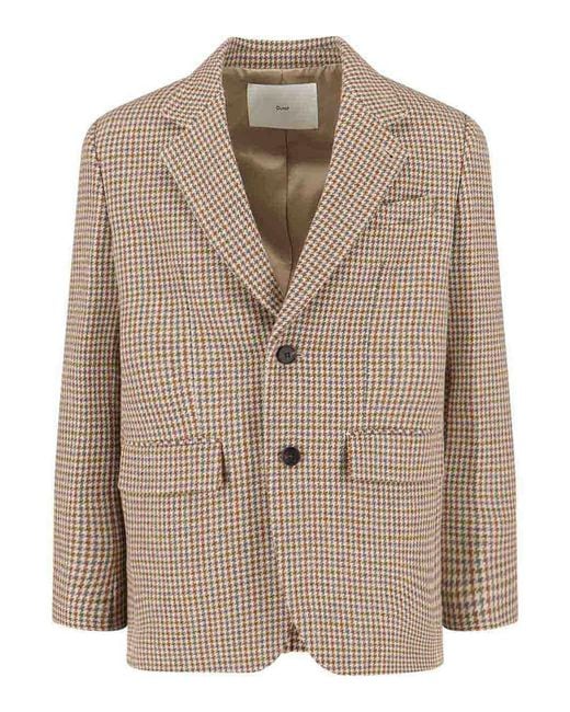 DUNST Brown Single-Breasted Blazer for men