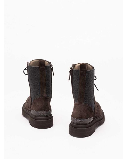 Brunello Cucinelli Brown Ankle Boots