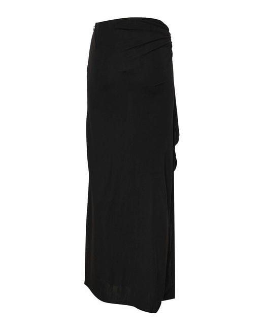 Christopher Esber Black Bezel Jersey Long Skirt