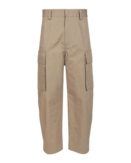 Bottega Veneta Natural Cargo Trousers for men