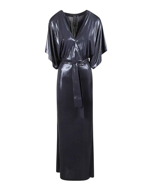 Norma Kamali Blue Dress