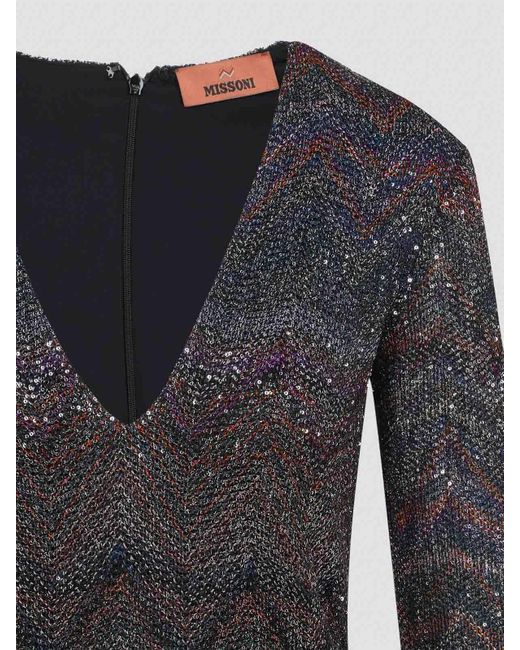 Missoni Gray Caperdoni Mini Dress