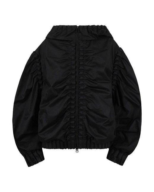 RAXXY Black Jacket With Puff Sleeves