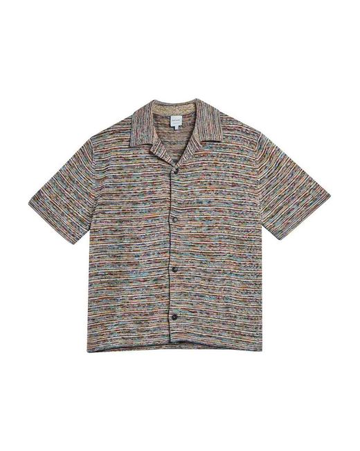 Paul Smith Gray Mc Shirt Classic Stripe Ps for men