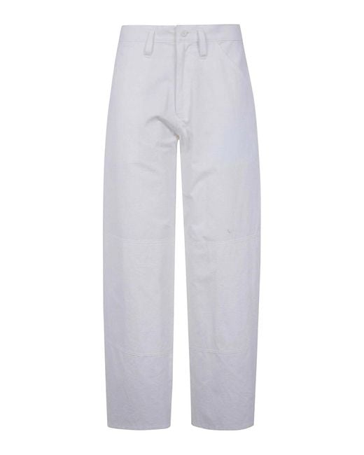 Y's Yohji Yamamoto White Work Trousers