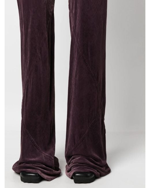 Rick Owens Purple Wide Trousers