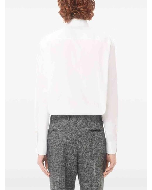 Valentino White Vgold Cotton Shirt for men